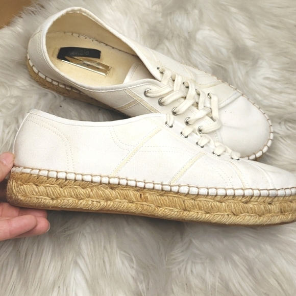 Kensie Homer Sneaker white espadrille 9M - Picture 6 of 11